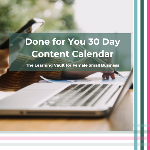 30 day content calendar